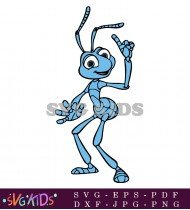 Flik Runs With Excitement His Energetic Pace Showing His Enthusiasm For His Task SVG