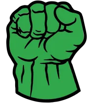 Hulk Fist Punching Through Concrete Wall SVG 2