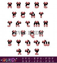 Patterned Design With Multiple Minnie Mouse Heads Vibrant And Fun0 SVG