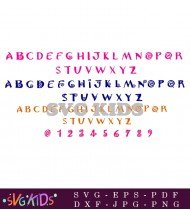 Colorful Alphabet An Array Of Colorful Alphabet Letters Showcasing Diversity And Vibrancy SVG