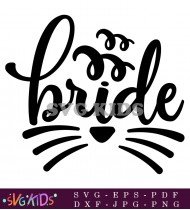 Bride Bridal Party Favor Design Printable SVG 1